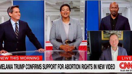 1 CNN Crew Cracks Up When Van Jones Says Melania Trump Will Be Onstage With Kamala Harris 'By Next Week' After Abortion Bomb-2024-10-03