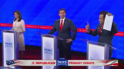 1 Vivek Ramaswamy Whips Out A Prop And Almost Gets Booed Off The Debate Stage