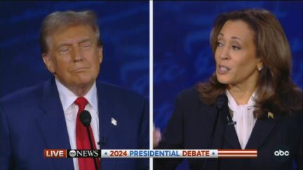 Donald Trump and Kamala Harris