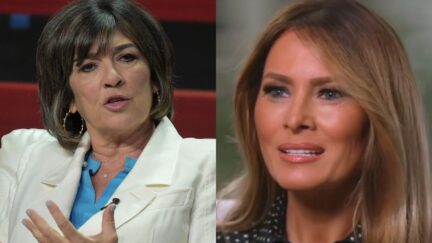 Christiane Amanpour and Melania Trump