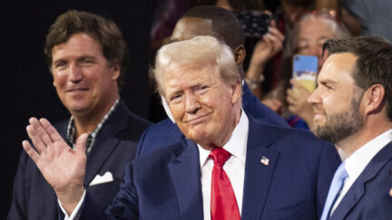 Tucker Carlson and Donald Trump