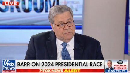 Bill Barr Says Trump Vs. Biden Is 'Russian Roulette' Vs. 'National Suicide'