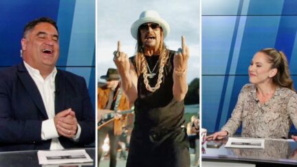 Cenk Uygur Kid Rock Ana Kasparian split image