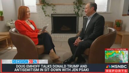 Doug Emhoff Accuses Trump of Pushing 'Vile' Antisemitic Tropes