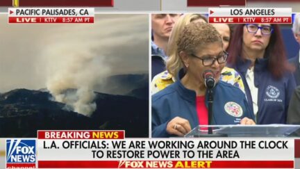 Karen Bass Gets Tense With Reporter Over Fires