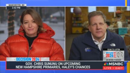 Katy Tur and Chris Sununu