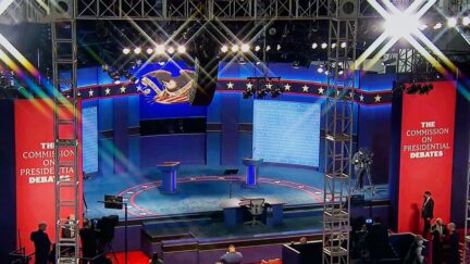 Presidential Debate 2020 stage