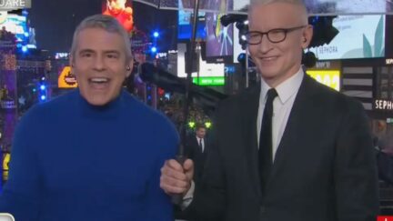 Andy Cohen, Anderson Cooper on New Years Eve