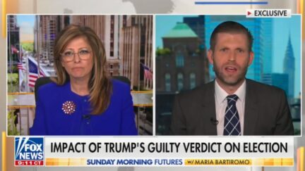 Maria Bartiromo and Eric Trump