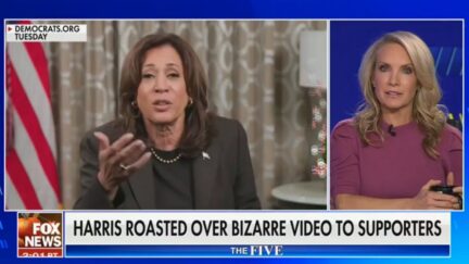 Dana Perino and Kamala Harris