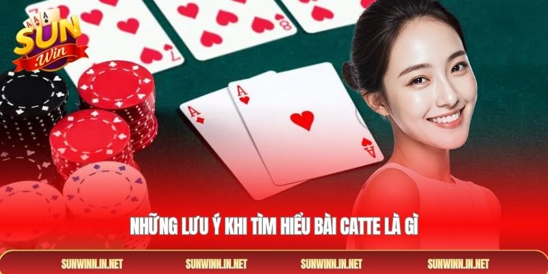 Những lưu ý khi tìm hiểu bài catte là gì
